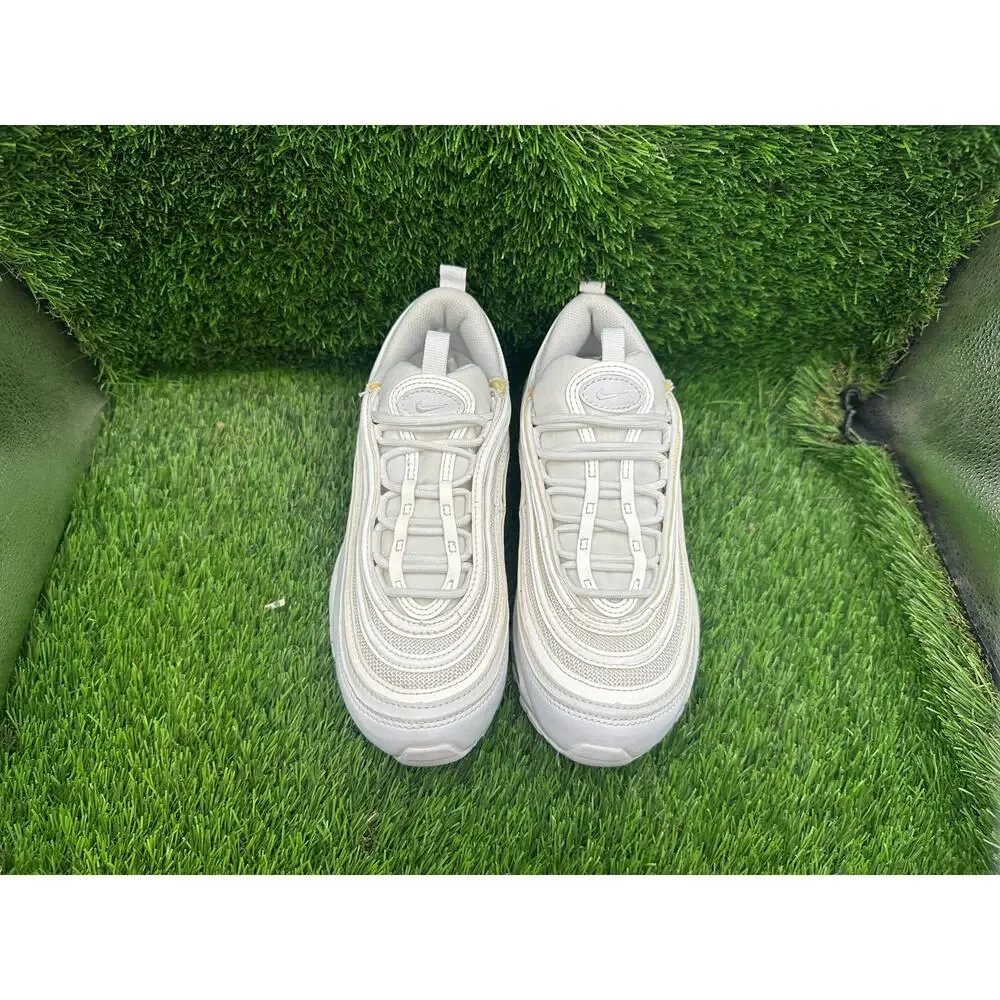 Nike Air Max 97 DH8016-100 Athletic Sneaker Women's 6.5 White Synthetic Jogging